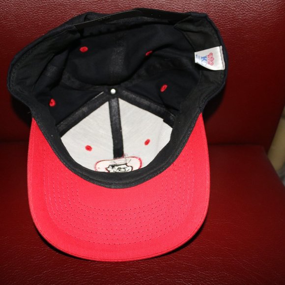 KC Snapback "Man w/Halo" Embroidered Hat Black/Red - Picture 3 of 3